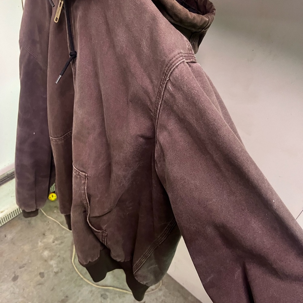 Carhartt jacket with hood, silk lined